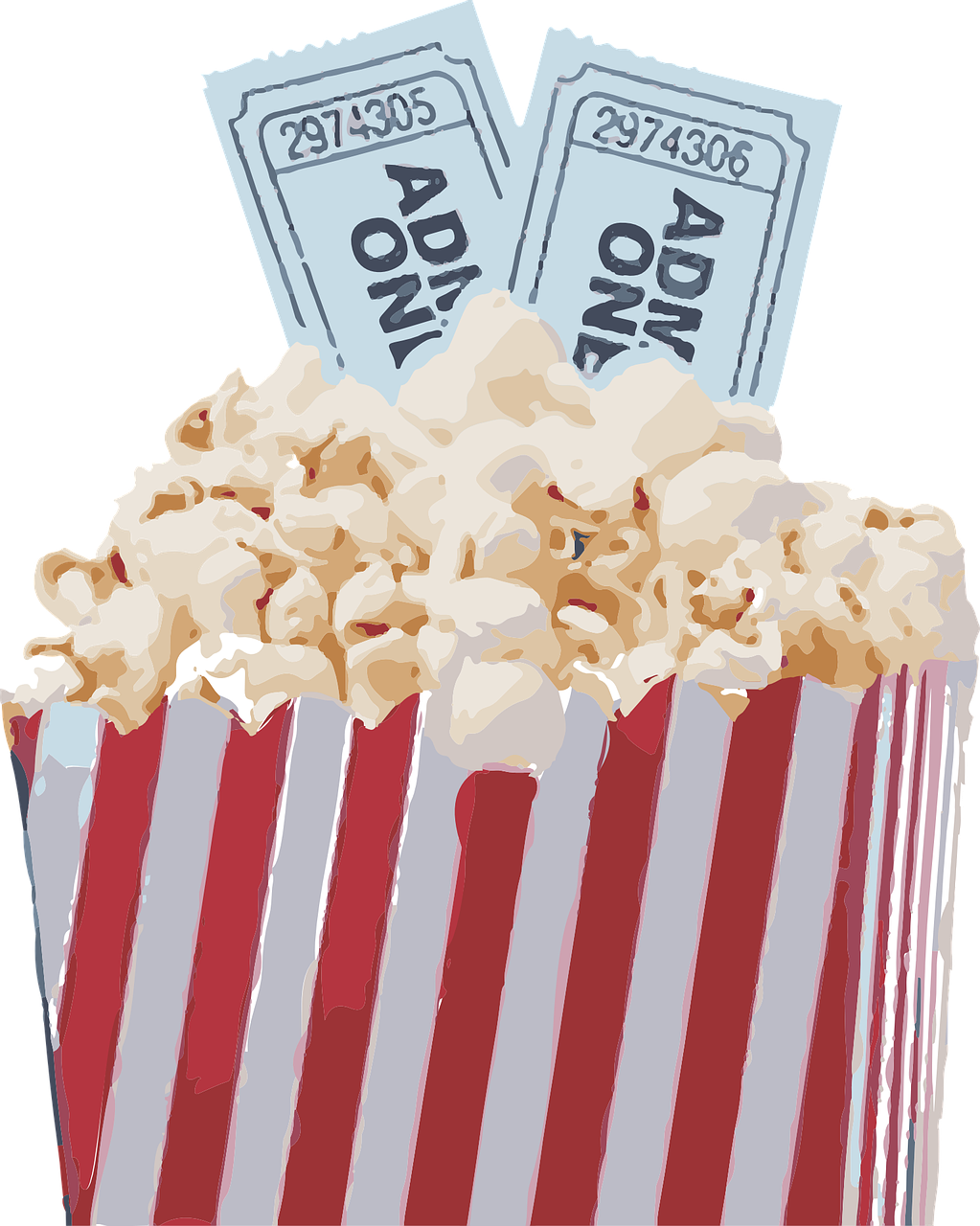 Movie Popcorn from Pixelbay